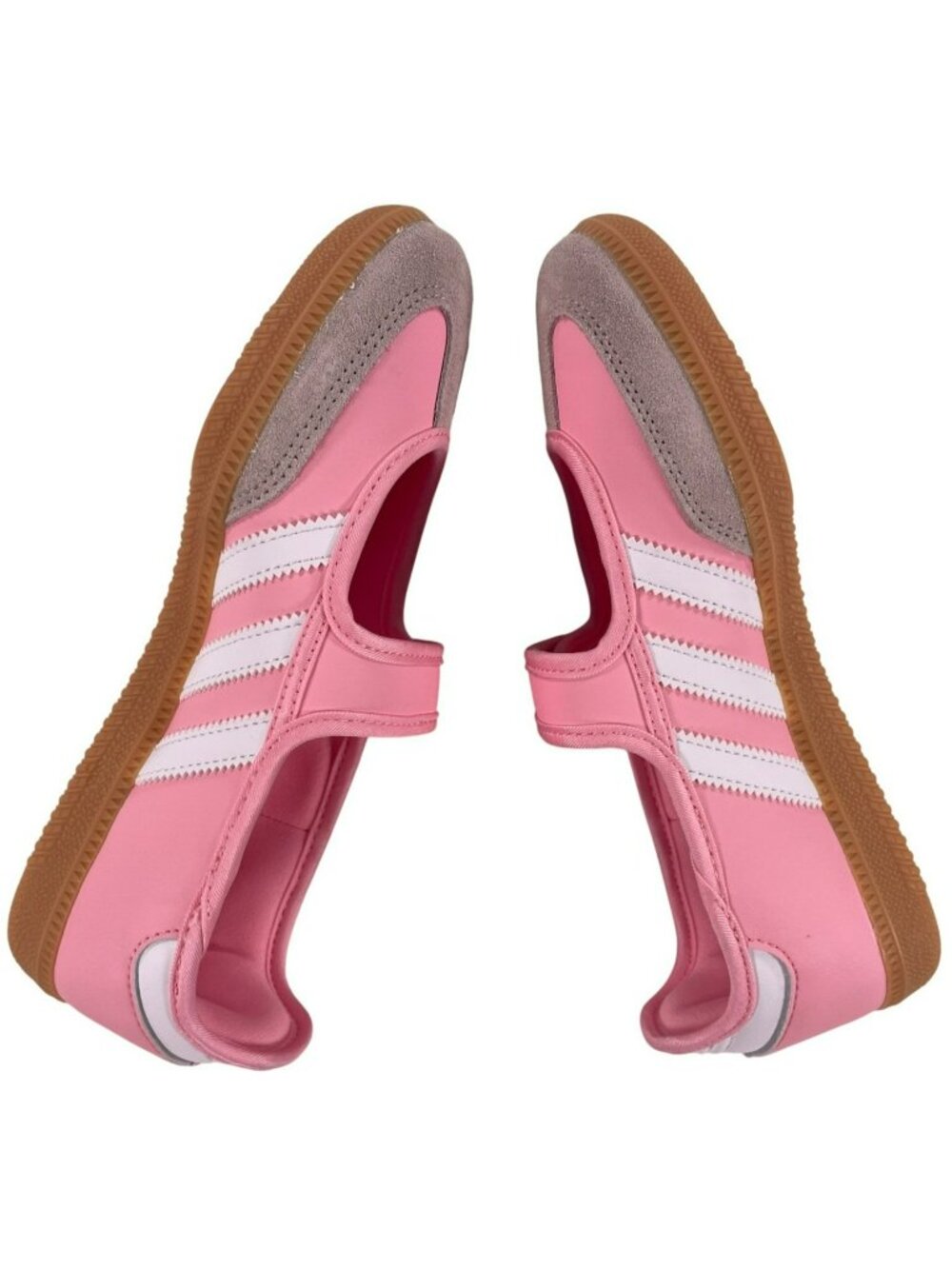 Adidas Samba Jane J Kids Velcro School Sneakers Pink/White Size 5 EU 37 1/3 NEW - Picture 4 of 11